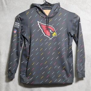 Arizona Cardinals Nike Hoodie Mens XL Gray Crucial Catch Dri-FIT NFL Football